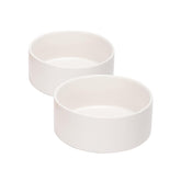 Tazón cerámico SPUNKYJUNKY para perros y gatos blanco, ideal para alimentación diaria