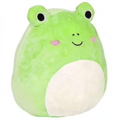 Squishmallows Wendy Rana, detalle de textura suave, perfecto para relajación nocturna