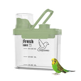 SQUSIMEI contenedor de semillas para aves con tapa hermética para mantener frescura