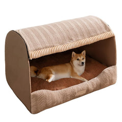 Srutirbo casa para perros, interior cómodo para dormir plácidamente
