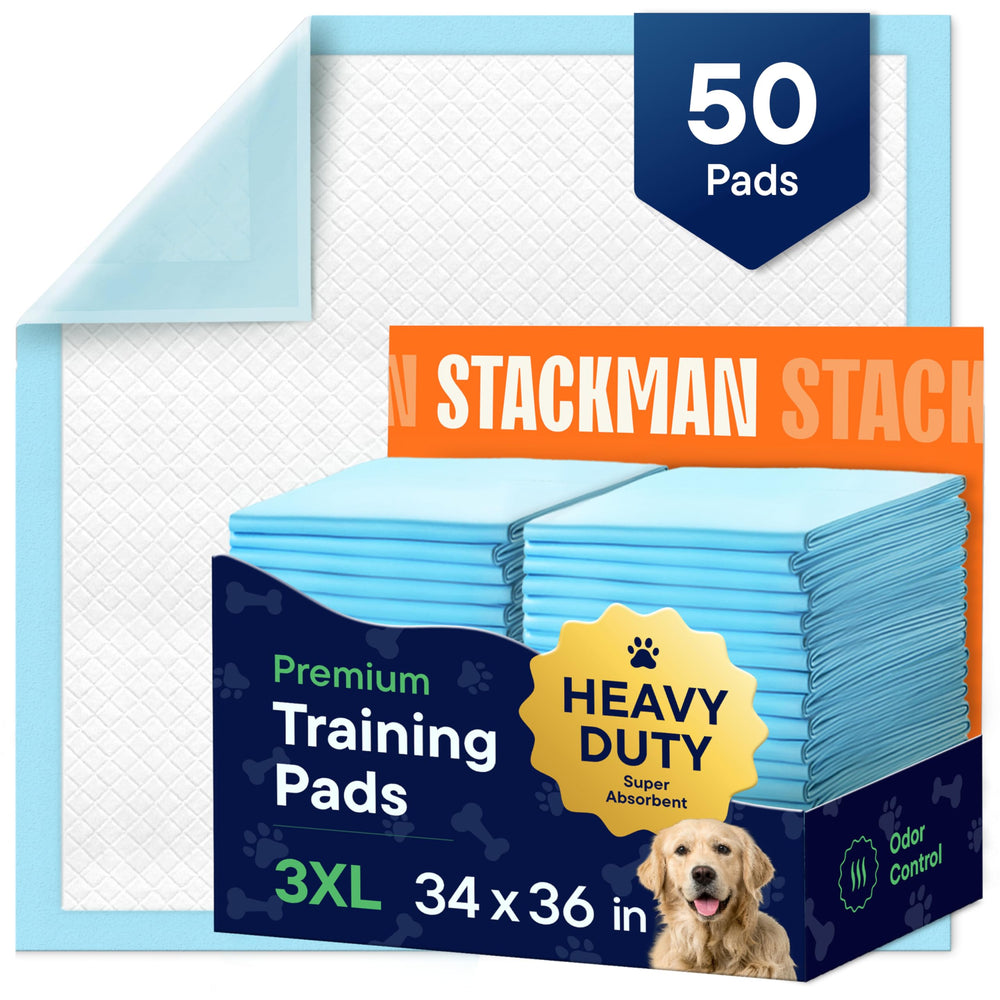 Stack Man tapetes para perros grandes, 34x36, gran absorción para entrenamiento diario