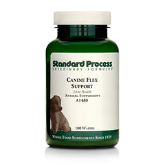 Standard Process Canine Flex Support: tabletas masticables para movilidad diaria del perro.