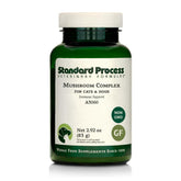 Standard Process Mushroom Complex para perros y gatos en bote, apoyo inmunológico suave.