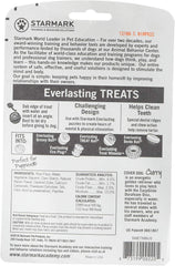 Starmark Everlasting masticable dental bacon medio, compatible con bolas para perros, entretenimiento guiado.