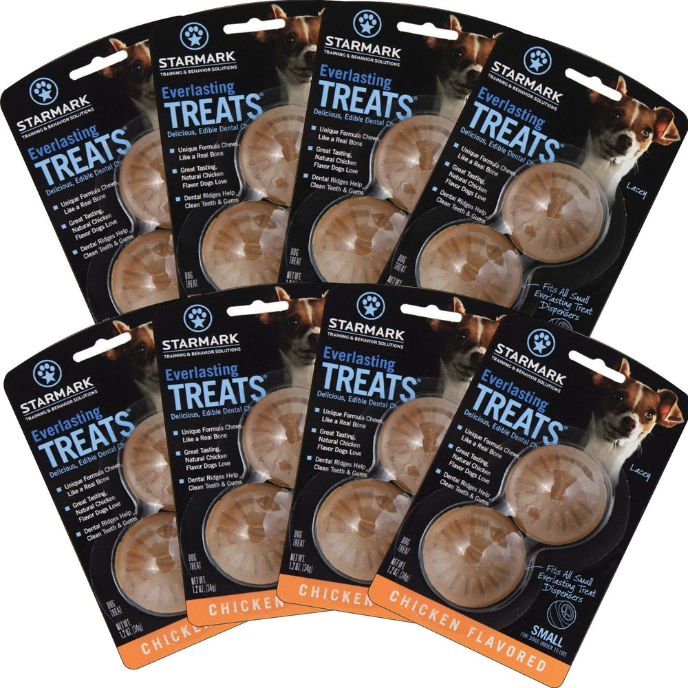 Starmark Everlasting Treats hueso real para masticar con sabor a pollo, ideal para juego diario