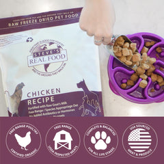 Aroma suave al abrir el empaque de Steve's Real Food Nuggets de pollo.