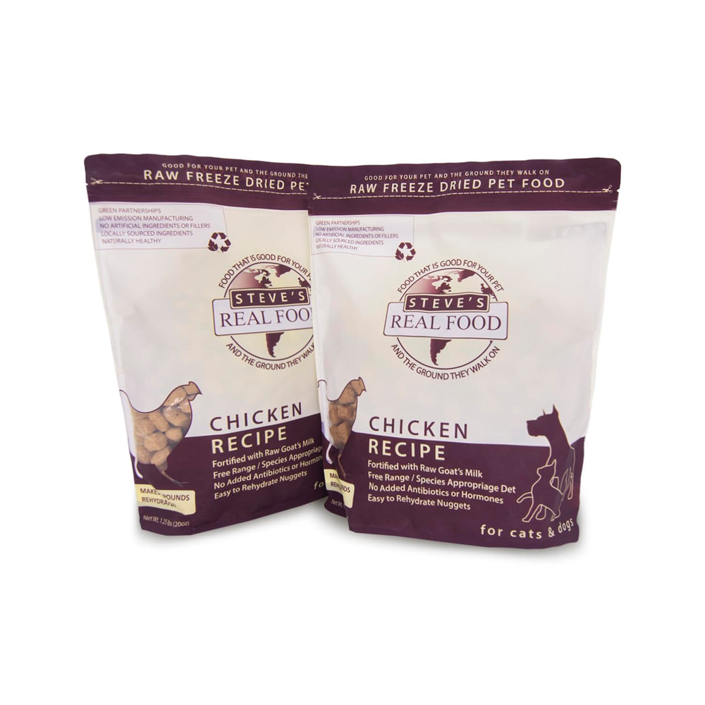 Steve's Real Food trozos liofilizados para mascotas, listos para servir