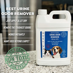 Stink Free eliminador de olor en muebles, neutraliza olores fuertes de orina.