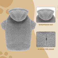 Stpiatue sudadera para perros grandes, cuello alto, protege del frío en salidas.