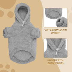 Stpiatue sudadera para perros grandes, manga, facilita movimiento gracias a puños elásticos.
