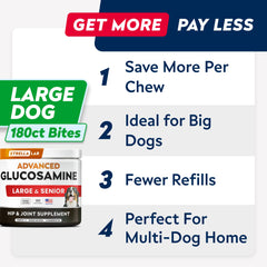 STRELLALAB bocaditos masticables, textura suave para perros, para apoyar movilidad articular