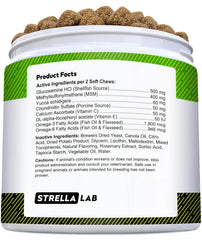 STRELLALAB glucosamina para perros apoyando articulaciones para mayor estabilidad