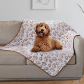 Manta Stuffed para perro grande, franela suave con patitas, ideal para dormir