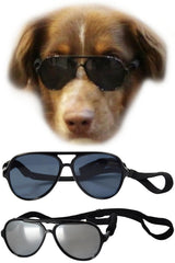 Style Vault G010 gafas aviador para perro mediano con estilo y protección durante paseos.
