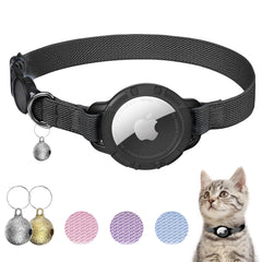 Sucegi AirTag Collar para gato con ajuste perfecto y soporte AirTag.