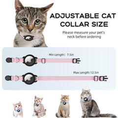 Collar Sucegi AirTag elasticidad ajustable 8-12 pulgadas para comodidad.