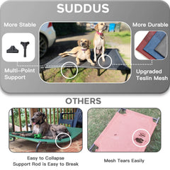 suddus cama elevada desmontable y fácil de limpiar