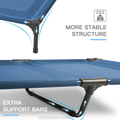 Soporte de acero resistente en la cama elevada Suddus para mayor estabilidad.