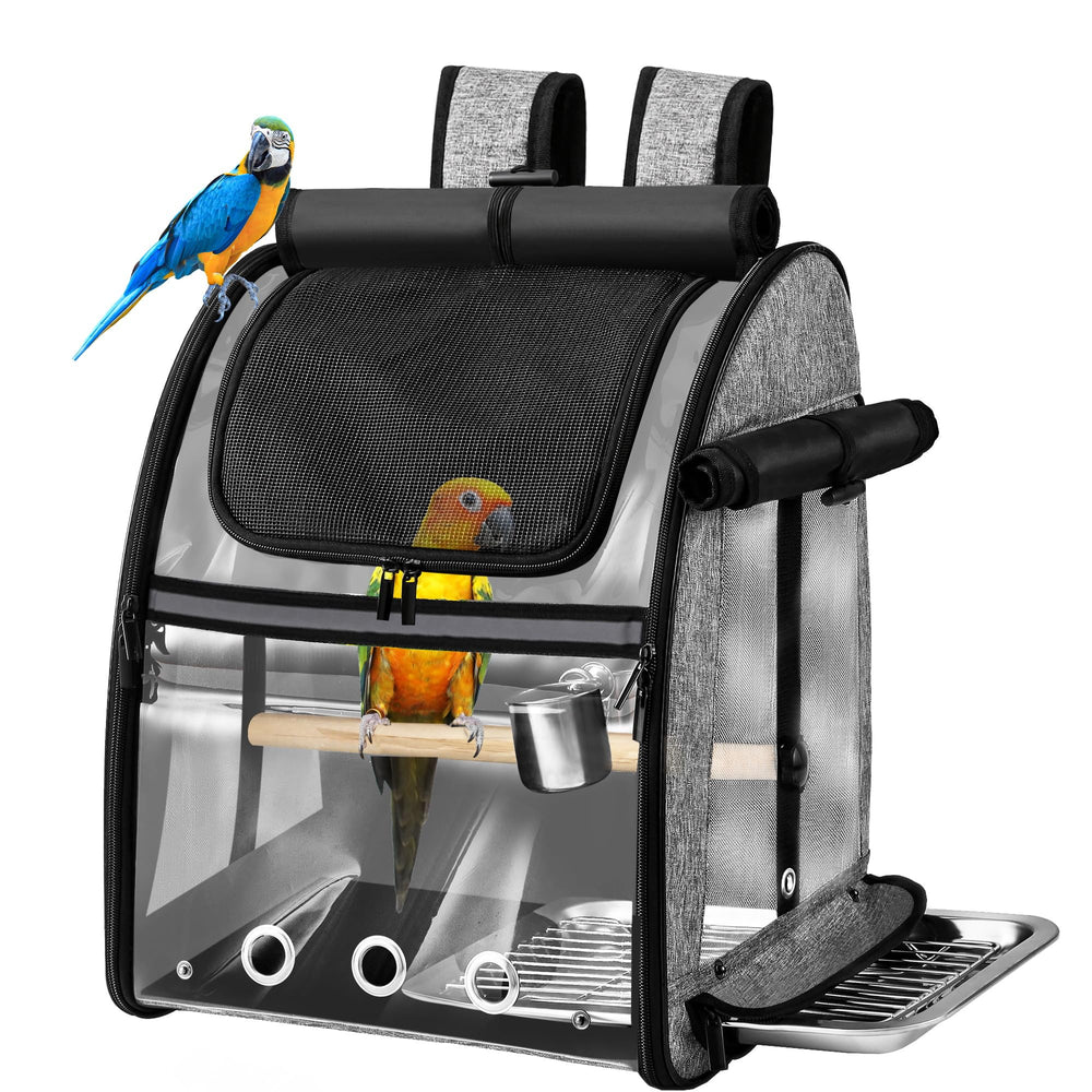 Suertree transportín de aves con malla de acero inoxidable para mayor durabilidad.