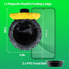 SUKEOPET borde alimentador con cuencos removibles para limpieza rápida