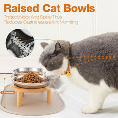 Diseño de elevación Summark de 3,5 pulgadas para gatos, mejor postura.