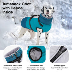 SUNFURA Capa de perro con forro polar suave para días fríos.