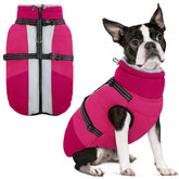 SUNFURA cazadora para perro con arnés integrado, ideal para paseos seguros.