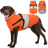 SUNFURA chaqueta impermeable para perros con forro polar, mantiene al perro cálido en paseos.