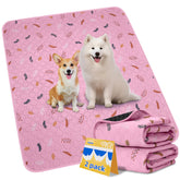 Sunheir almohadilla para perros grande rosa 36x72, ideal para entrenamiento y protección del suelo.