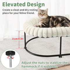 Sunhoo Cama Gato Elevada Lateral: base estable para varias mascotas