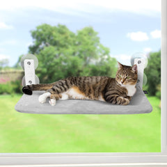 Sunhoo hamaca de ventana para gatos con sujeción sin cables para libertad de movimiento