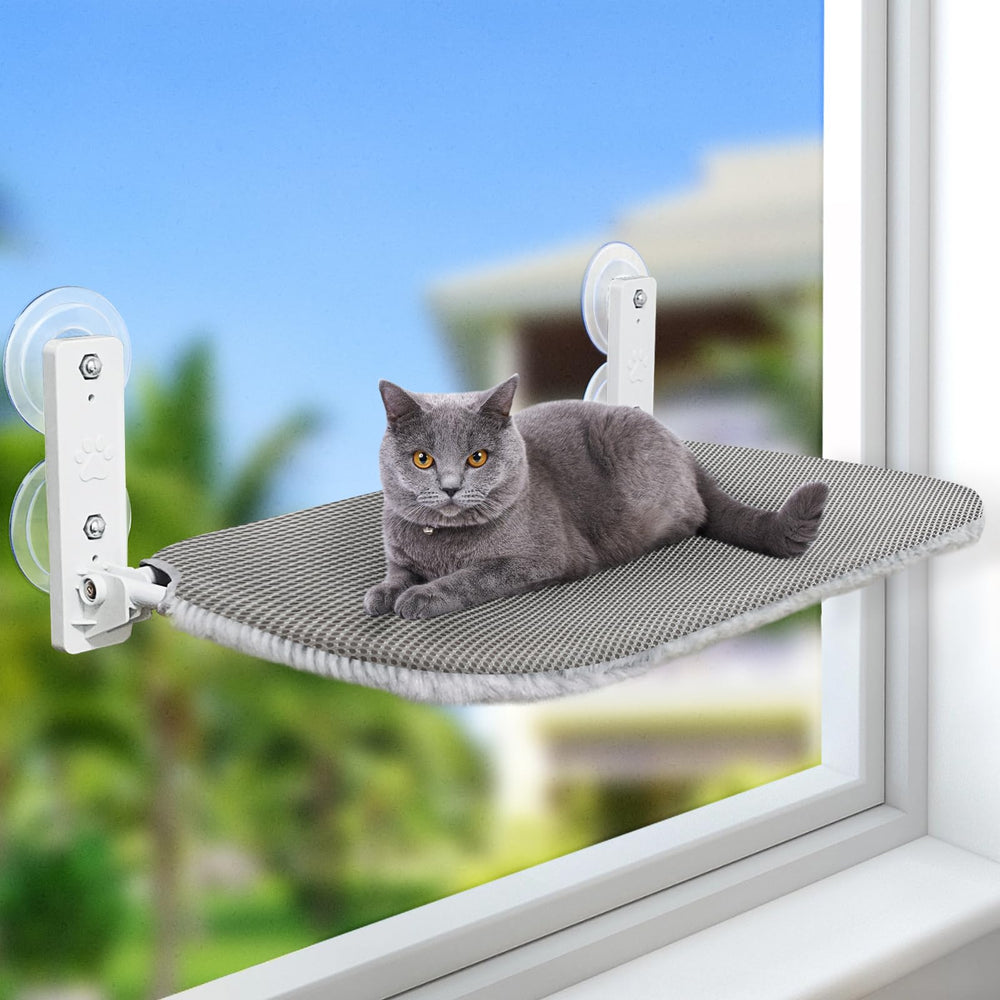 Sunhoo hamaca de ventana para gatos plegable y cómoda