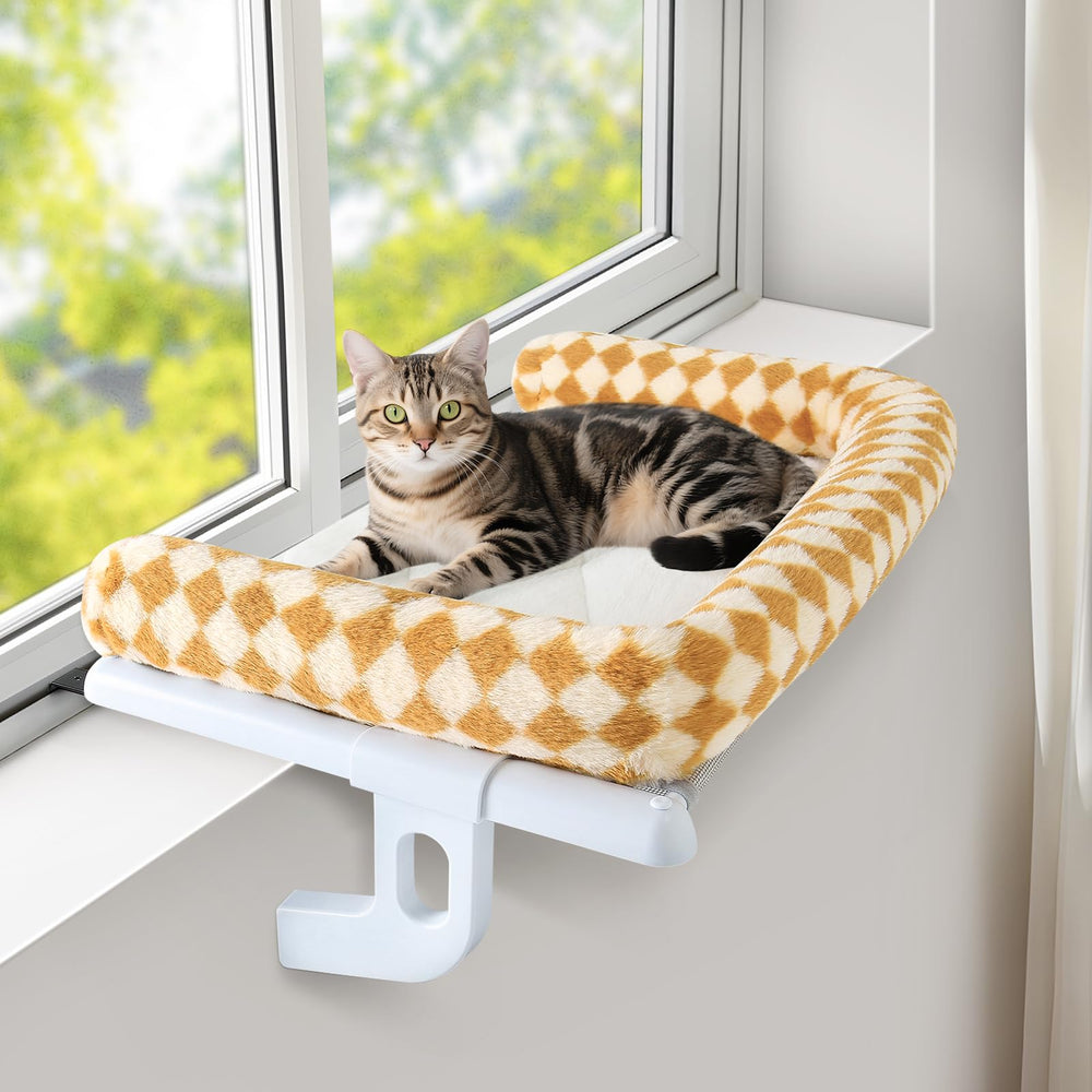 Sunhoo percha ventana gato: soporte estable para gatos grandes junto a la luz