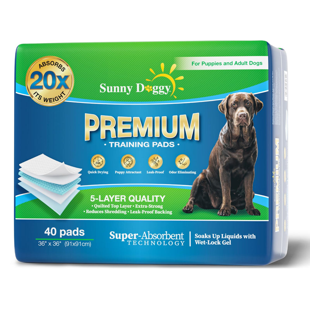 Sunny Doggy Pee Pad extragrande 36x36, absorbente para perros grandes.