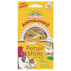 Sunseed Animalovens Bastones crujientes para roedores, ideal para masticación y sabor a vegetales