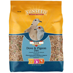 Sunseed Vita Sunscript Dove Pigeon, cuenco con alimento, favorece consumo sabroso