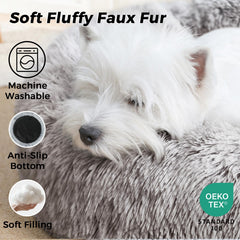 SunStyle Home cama-perro pequeño peluche: abriga cachorros con calor suave.