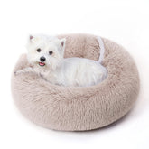 SunStyle Home cama redonda para perros y gatos, descanso suave y cómodo.