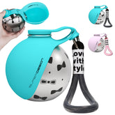 Super Design botella de agua para perros 2 en 1 para paseos