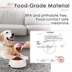 Super Design Cuchara Medidora 1 taza para perros, rosa, práctica y duradera.