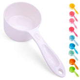 Super Design Cucharón 1 taza para alimento de mascotas, mide porciones con precisión.