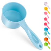Super Design: cucharón medidor 1/2 taza para porciones precisas de comida para mascotas.