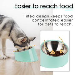 Super Design tazón anti-desbordes para perros mantiene la comida dentro del borde