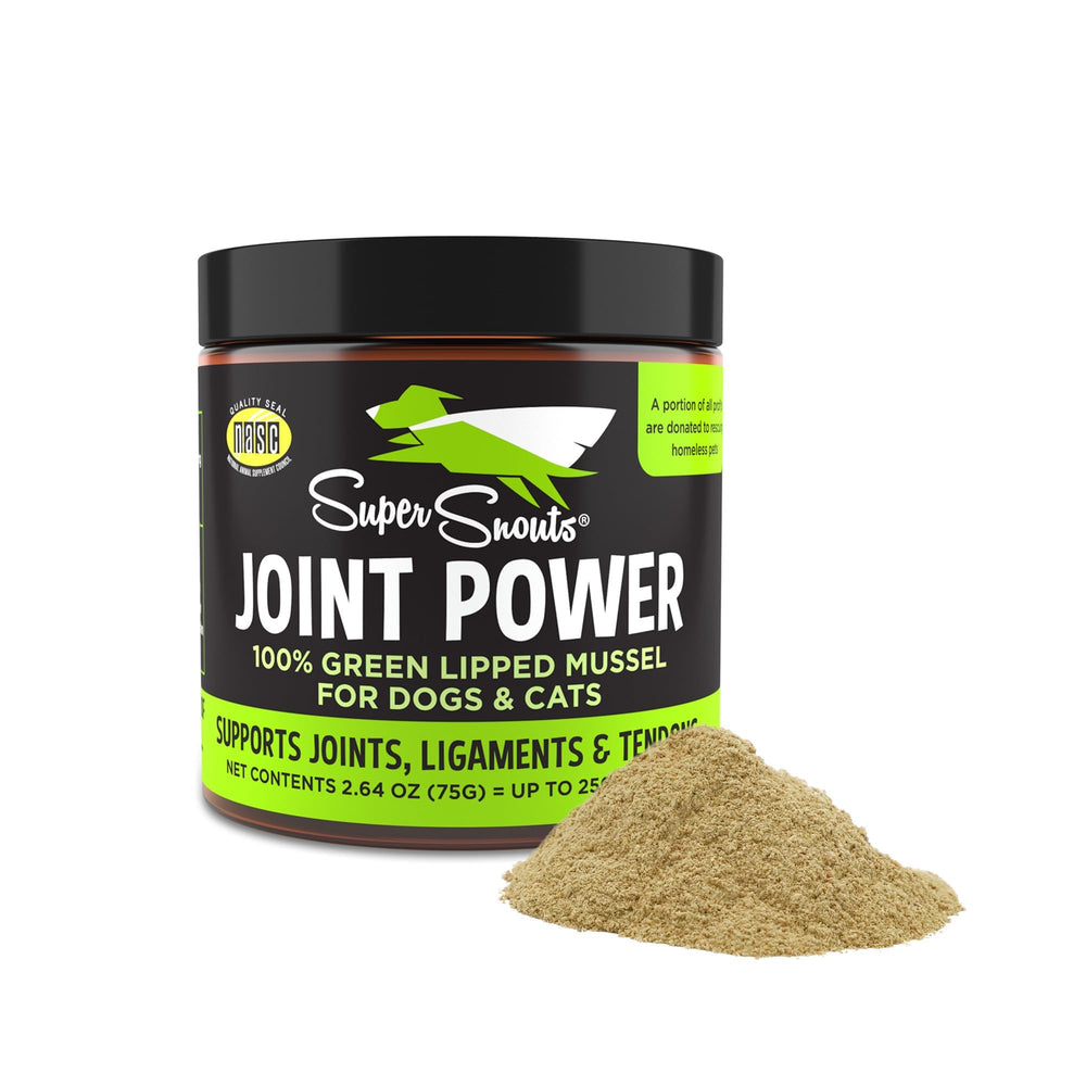 Super Snouts Joint Power en polvo con mejillón de labios verdes para articulaciones