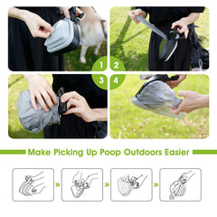 Mango ergonómico de Super Design para un agarre cómodo al recoger desechos.