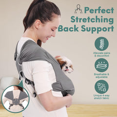 Supet base reforzada ofrece soporte estable para la mascota.