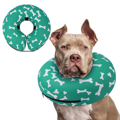 Supet collar inflable en forma de dona para perros, protección suave tras cirugía.