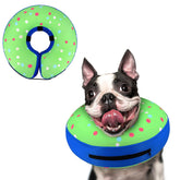 Collar donut inflable de Supet para perros postoperatorio, comodidad y protección.