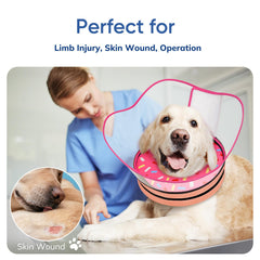Supet collar escudo protector desmontable: protege zonas sensibles y se adapta según necesidad.