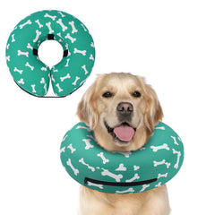 Supet collar inflable en forma de dona para perro, protección postoperatoria que evita lamer la herida